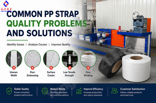 บริษัทล่าสุด Common PP Strap Quality Problems and Solutions | Yongxing Zhanxing