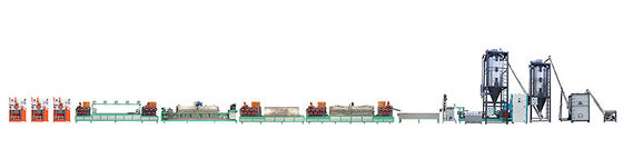 ราคาดี เครื่องผลักดันเชือกเชือก PET สายสกรีนเดียวแบบอัตโนมัติเต็ม 3 สาย 100-600 KG/H ออนไลน์