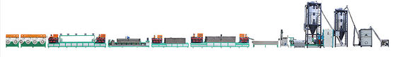 อัตโนมัติกล่องกล่อง PET เข็มขัด PET Strap Extrusion เครื่อง 0.4mm-1.5mm