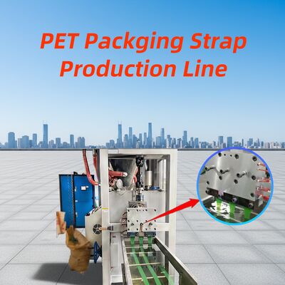 เครื่องผลิตเชือก PET ที่มีเส้นการผลิตที่สมบูรณ์จากการแห้งก่อนจนถึงการล่อด้วยการยืดและการกราง