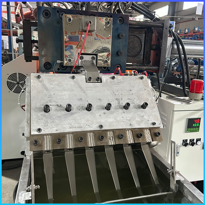 ราคาดี สายการผลิตสายรัด PP หกเอาต์พุต โรงงานผลิตสายรัด PP ที่สมบูรณ์ ควบคุมด้วย PLC เครื่องรัดสายรัด PP ออนไลน์